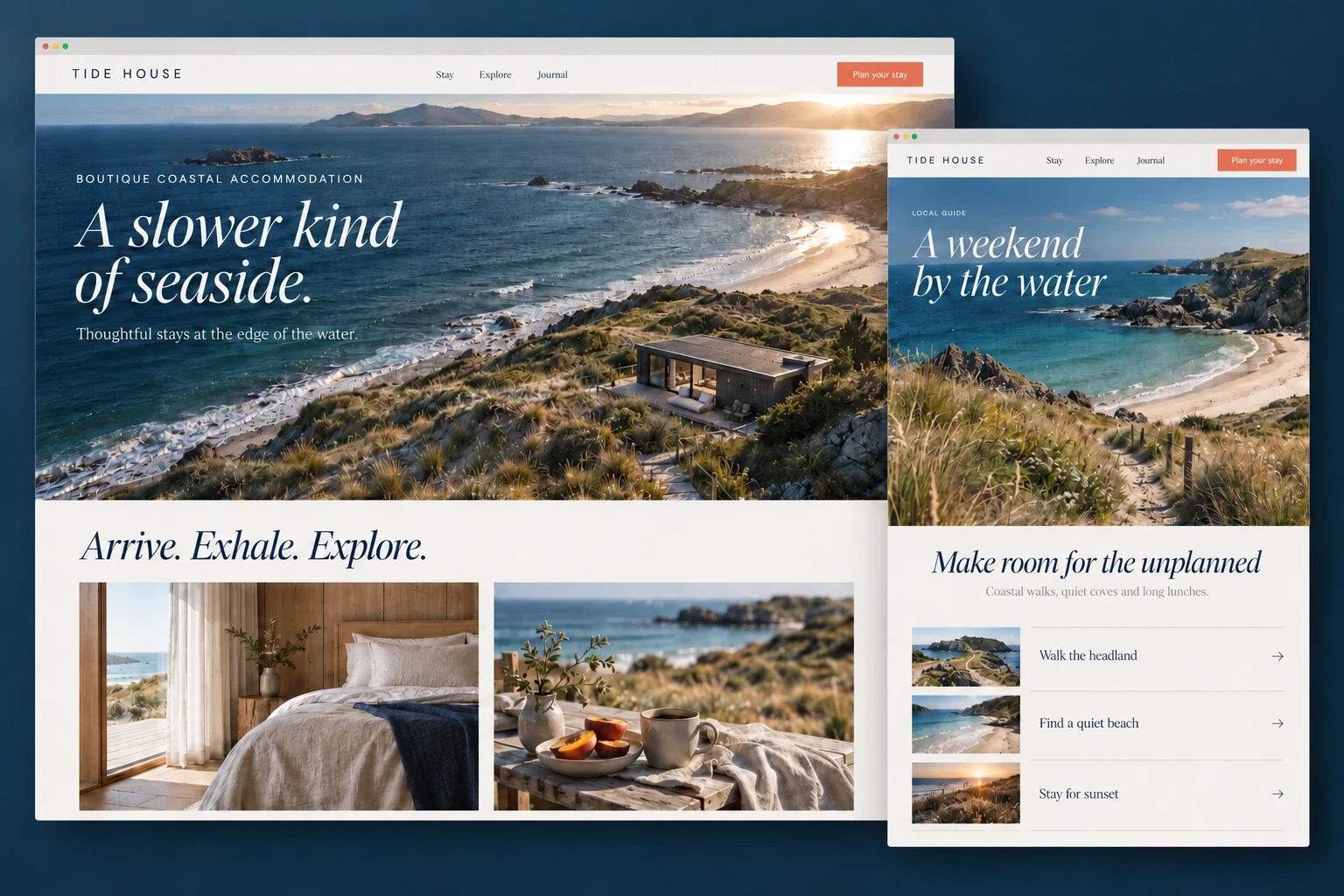 Tide House website