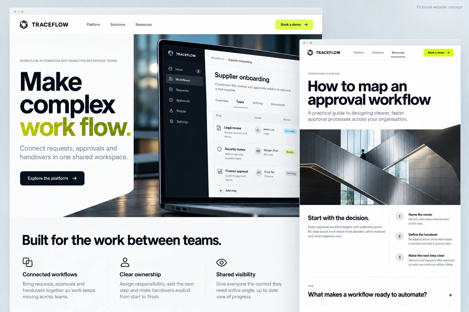 Traceflow website