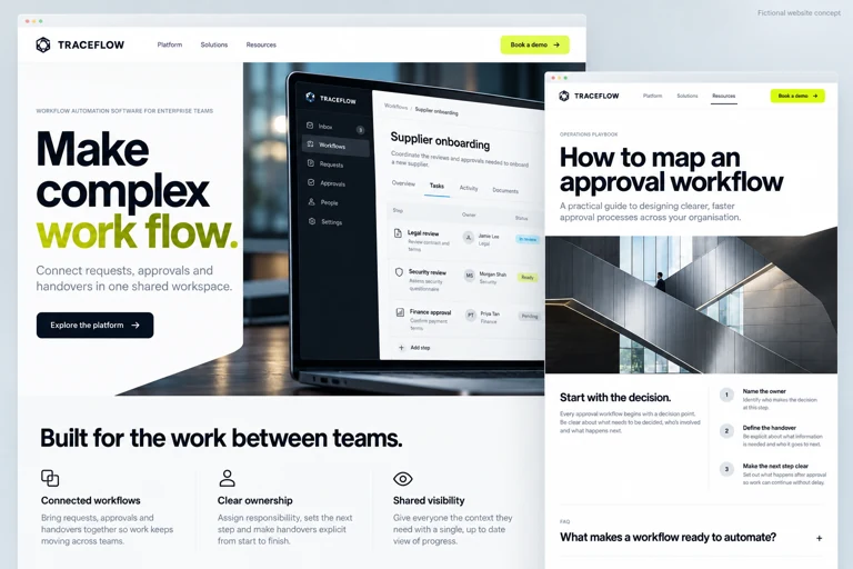 Traceflow website