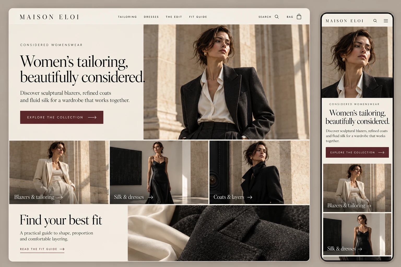 Maison Éloi website
