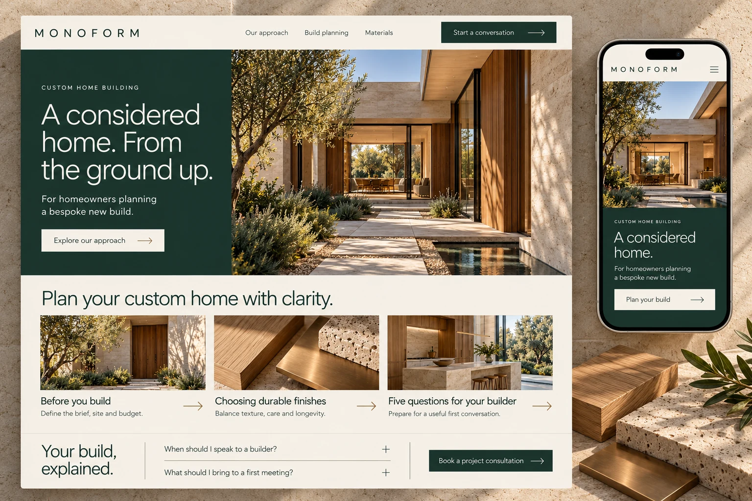 Monoform website