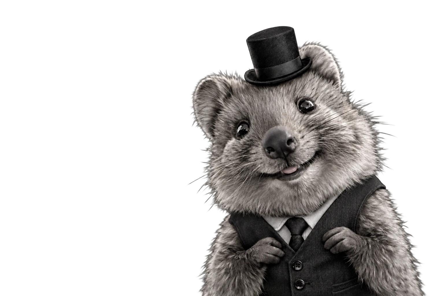 Grendesign’s talking quokka in a top hat