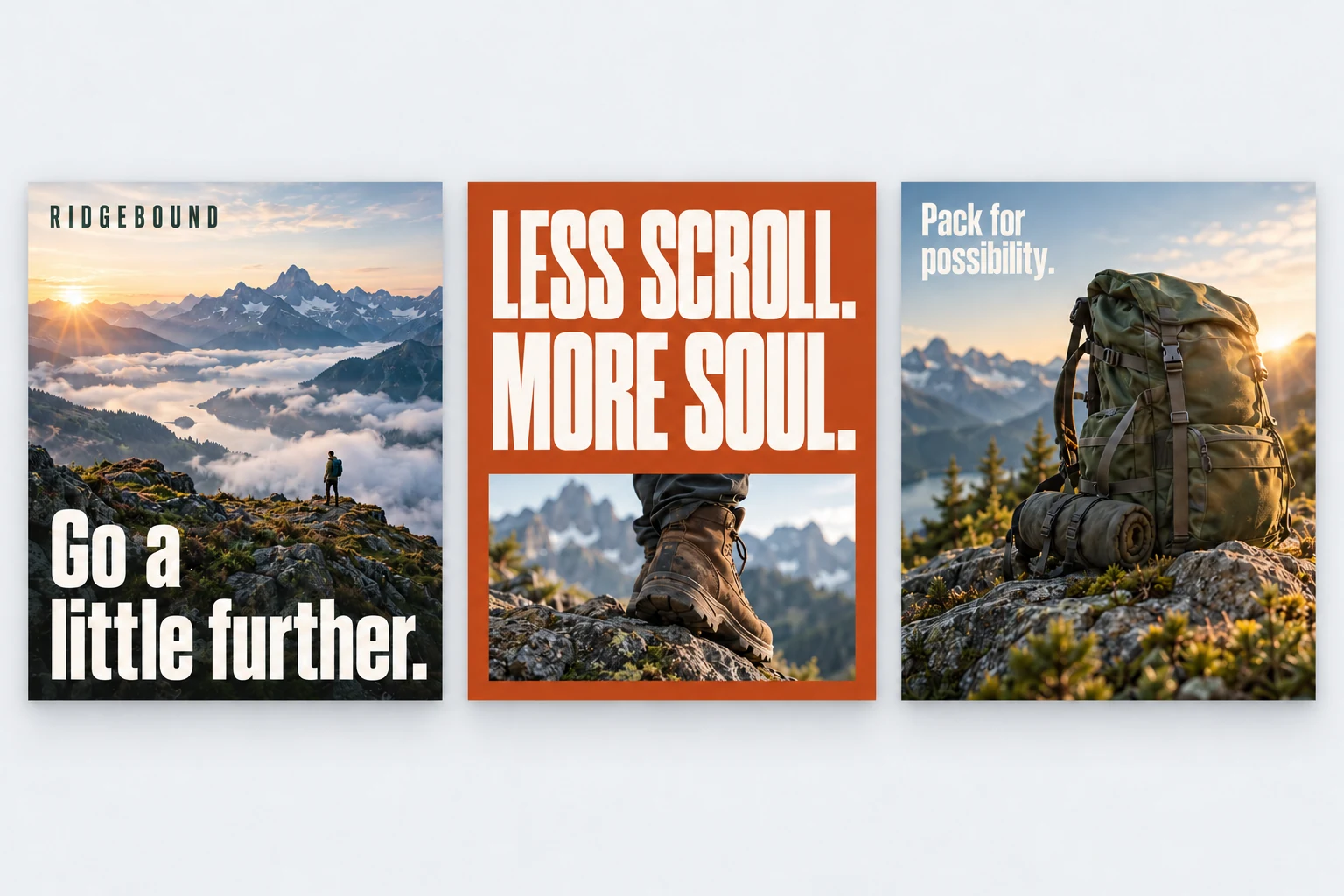 Ridgebound outdoor product posts
