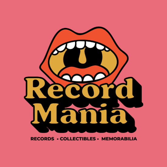 Record Mania logo, branding, stationery, signage, print and digital design for a retail business in Melbourne Australia