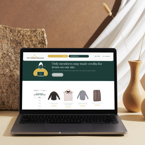 The Clothing Communal e-com retail website (1)