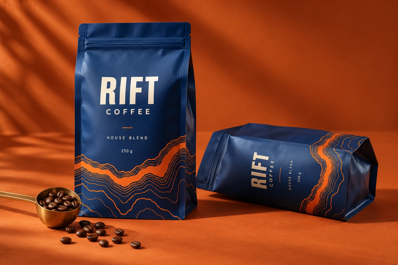 Coffee pouch design presentation