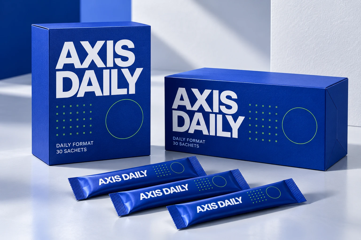 Supplement style carton design presentation