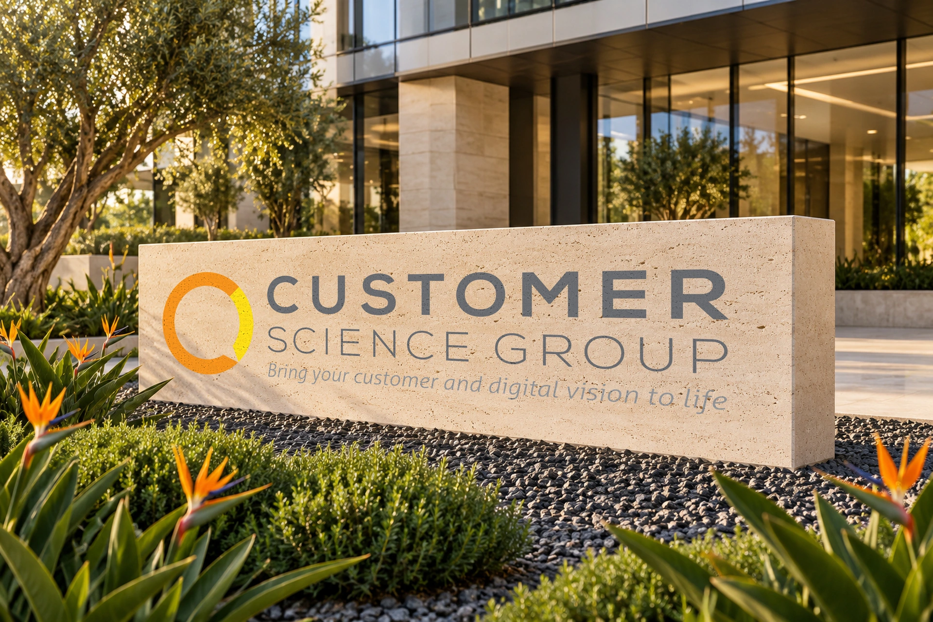 Customer science limestone monument design presentation