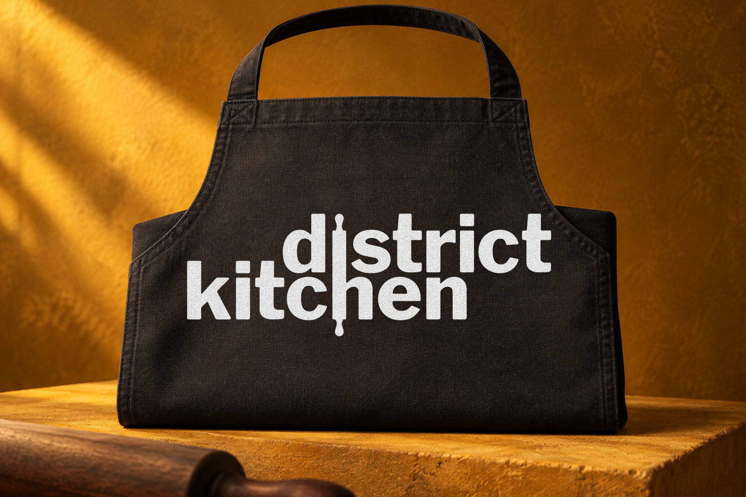 District Kitchen · Ochre canvas