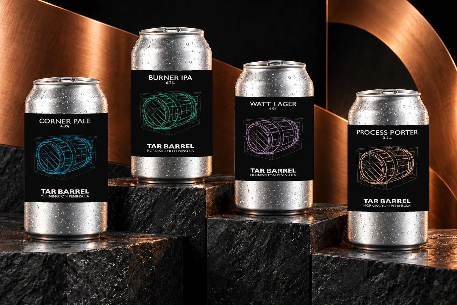 Tar barrel core beer architecture design presentation