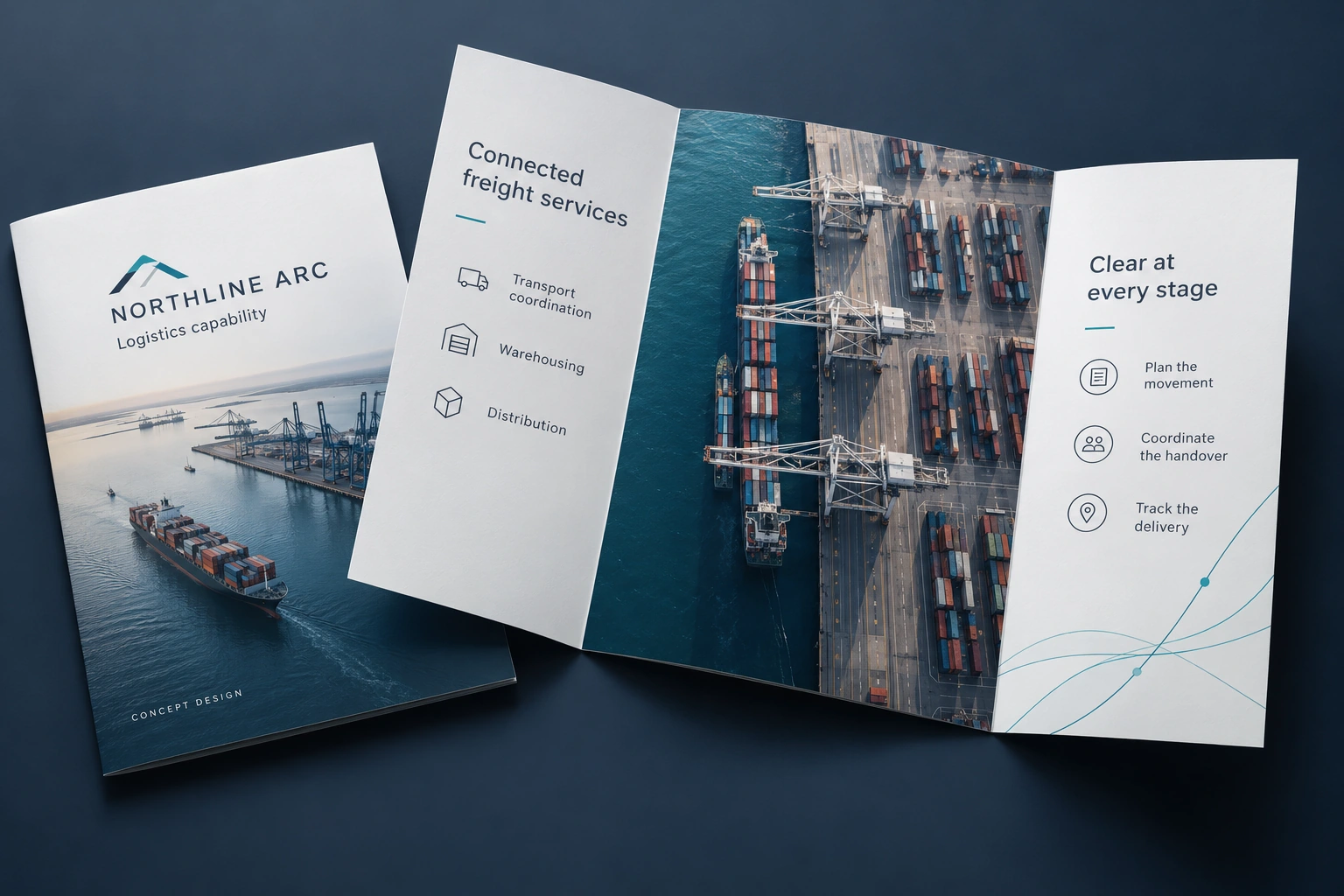 Northline Arc · logistics capability statement concept — fictional concept design for private review