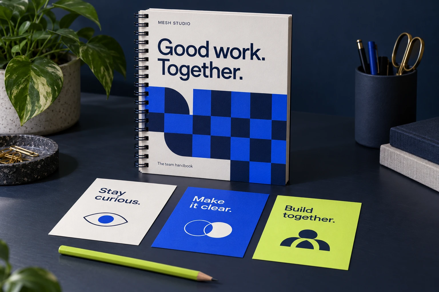 MESH STUDIO Internal culture kit design mockup
