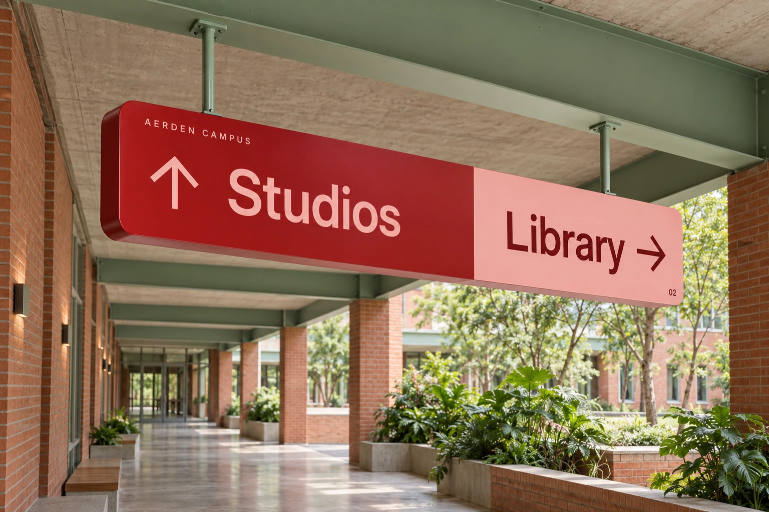 Aerden campus overhead directionals design presentation
