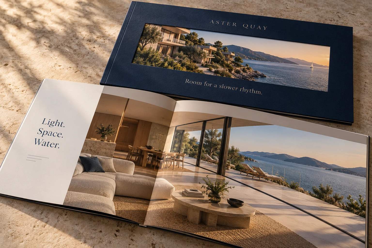 Property sales brochure design presentation