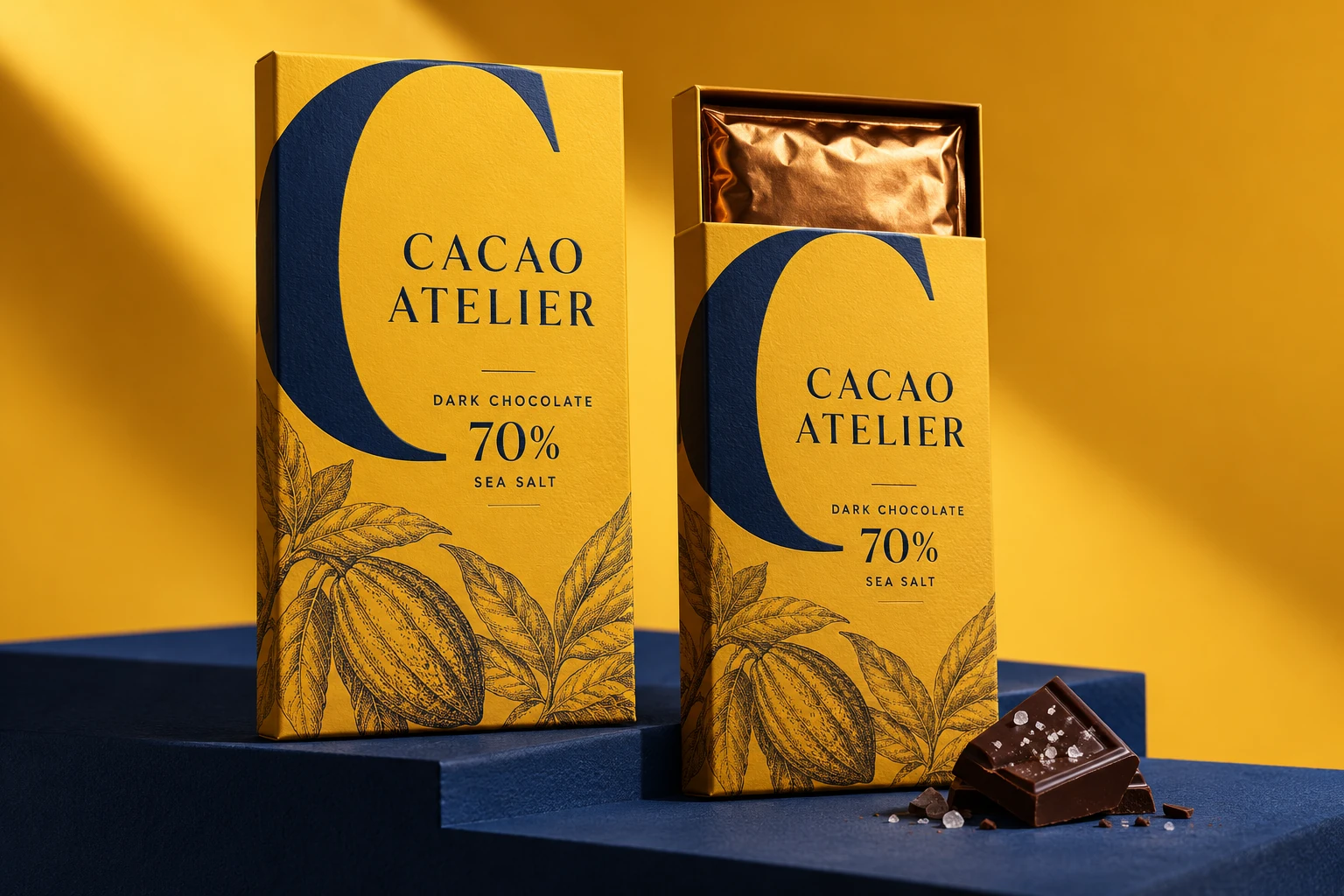 Chocolate carton design presentation
