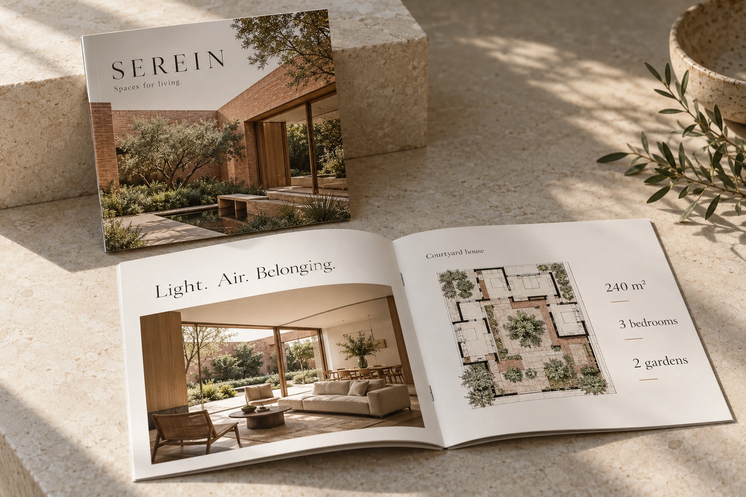 Serein architecture brochure design presentation