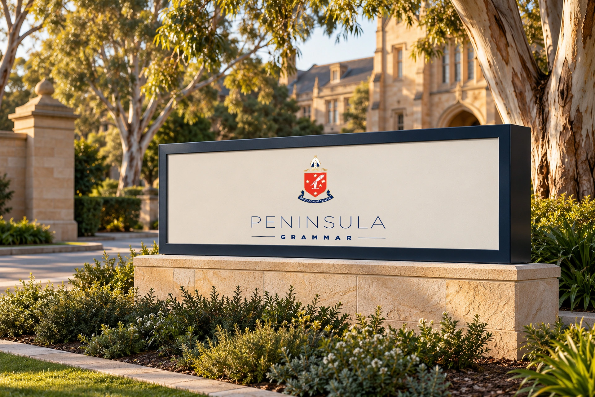 Peninsula grammar campus monument design presentation