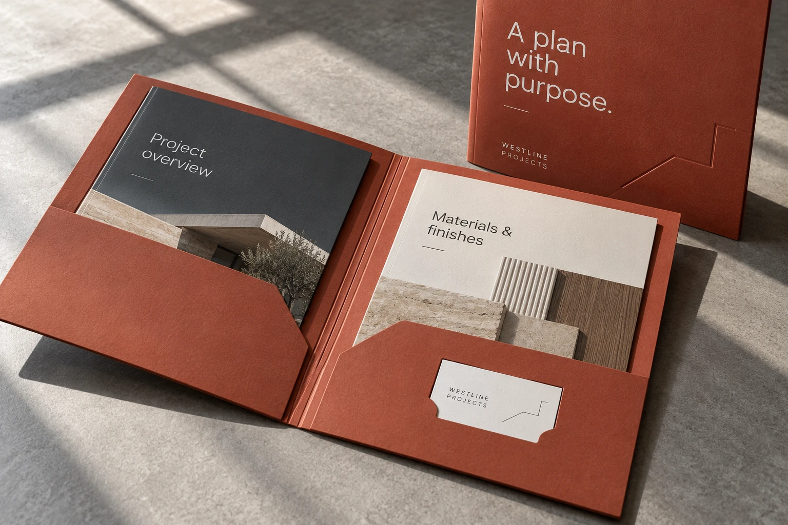 Presentation folder design presentation