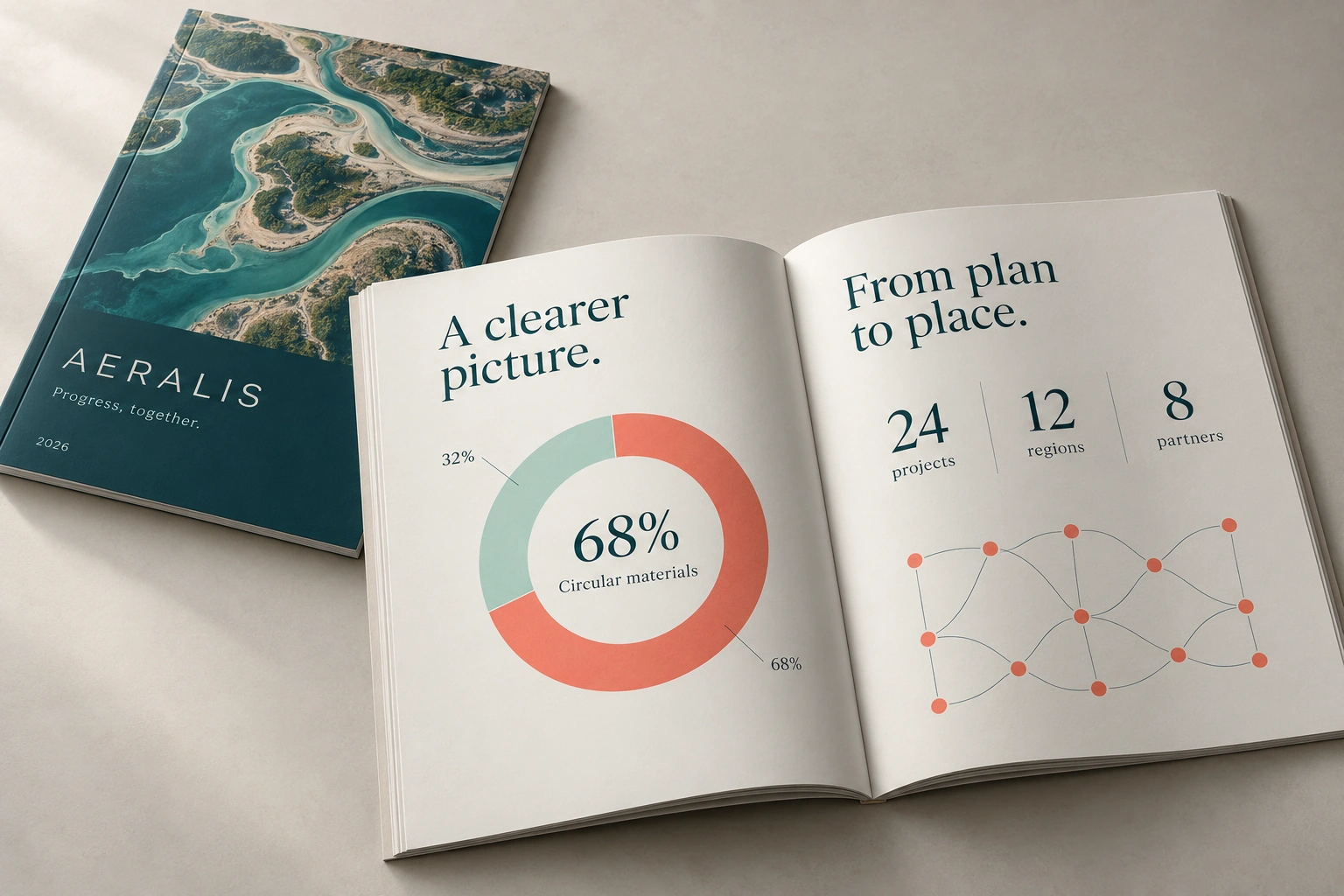 Aeralis climate progress report design presentation