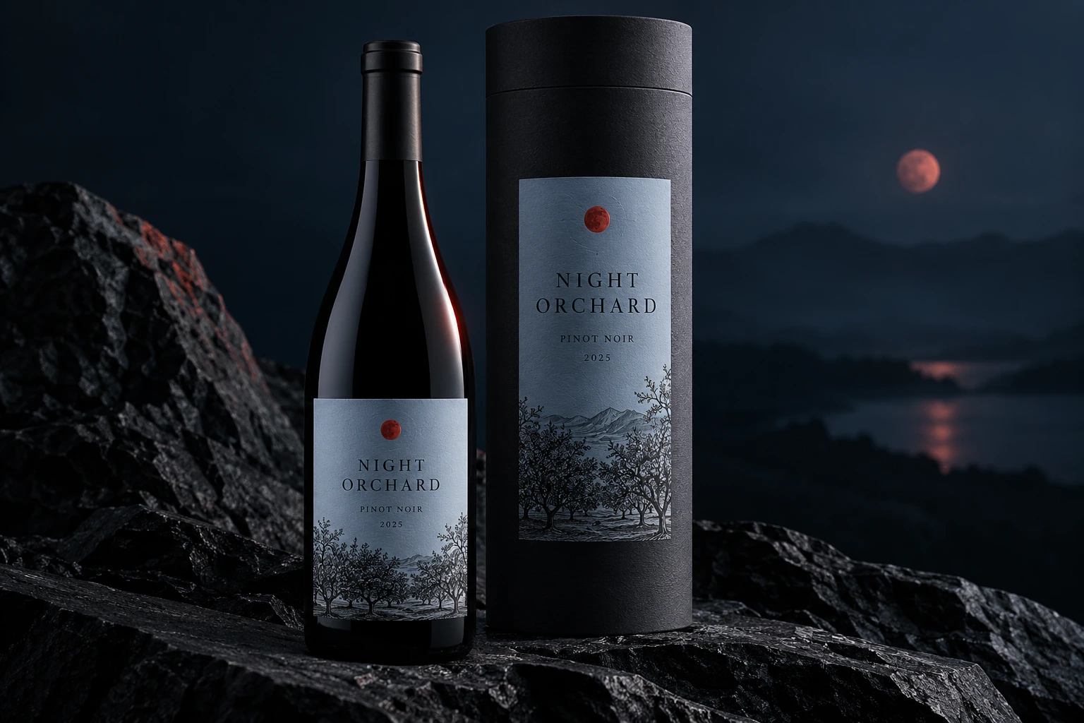 Wine label design presentation