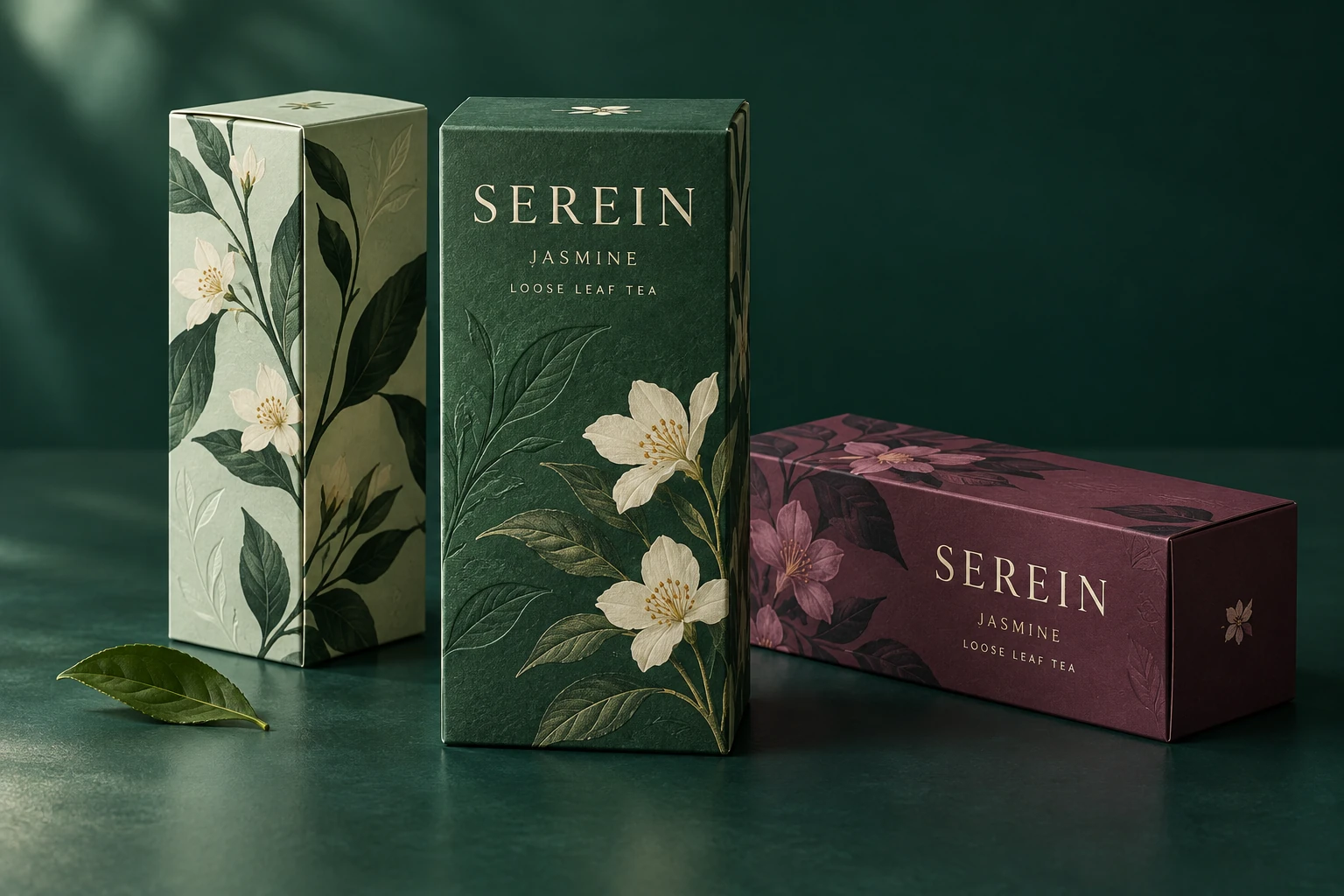 Tea carton design presentation