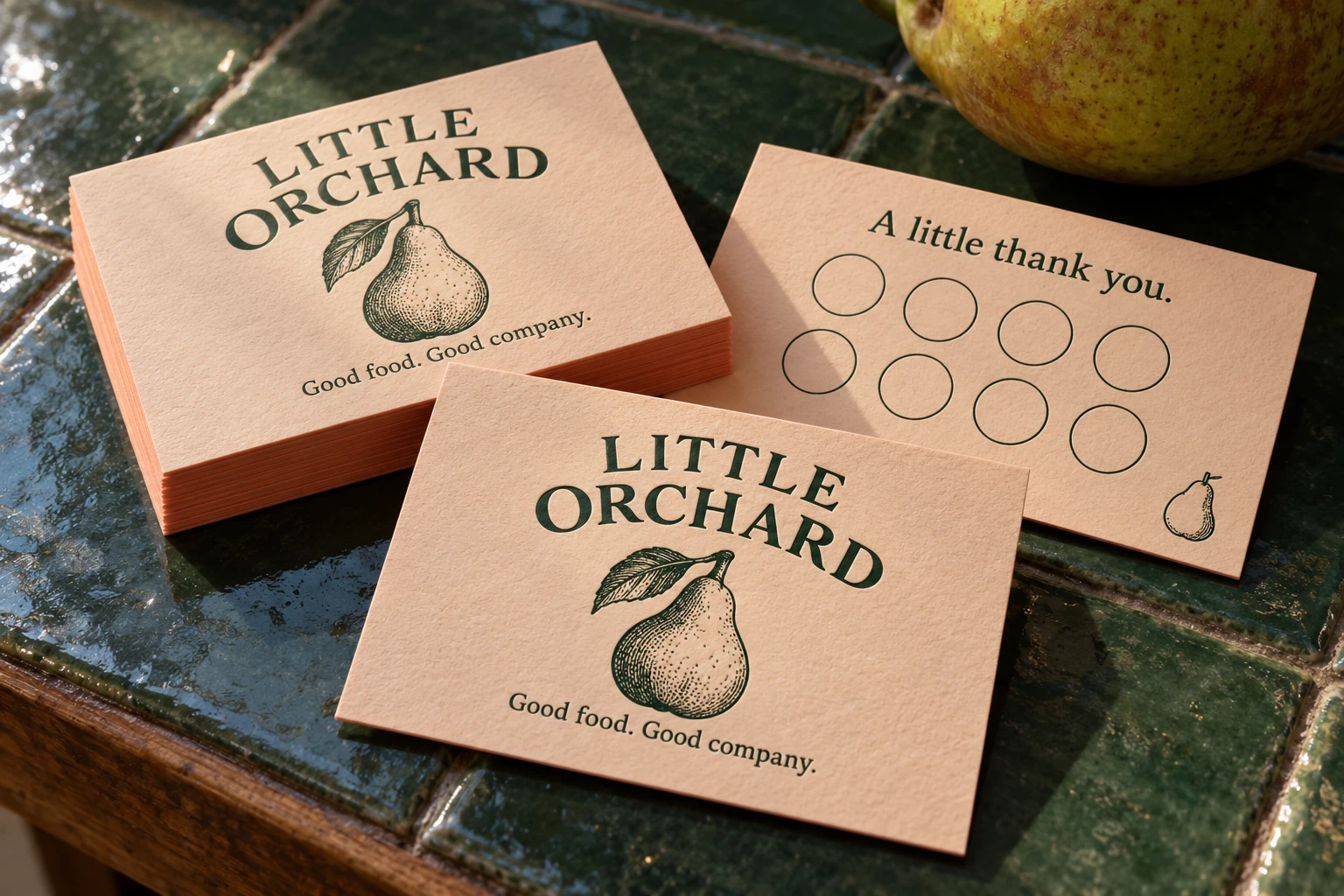 Loyalty card design presentation