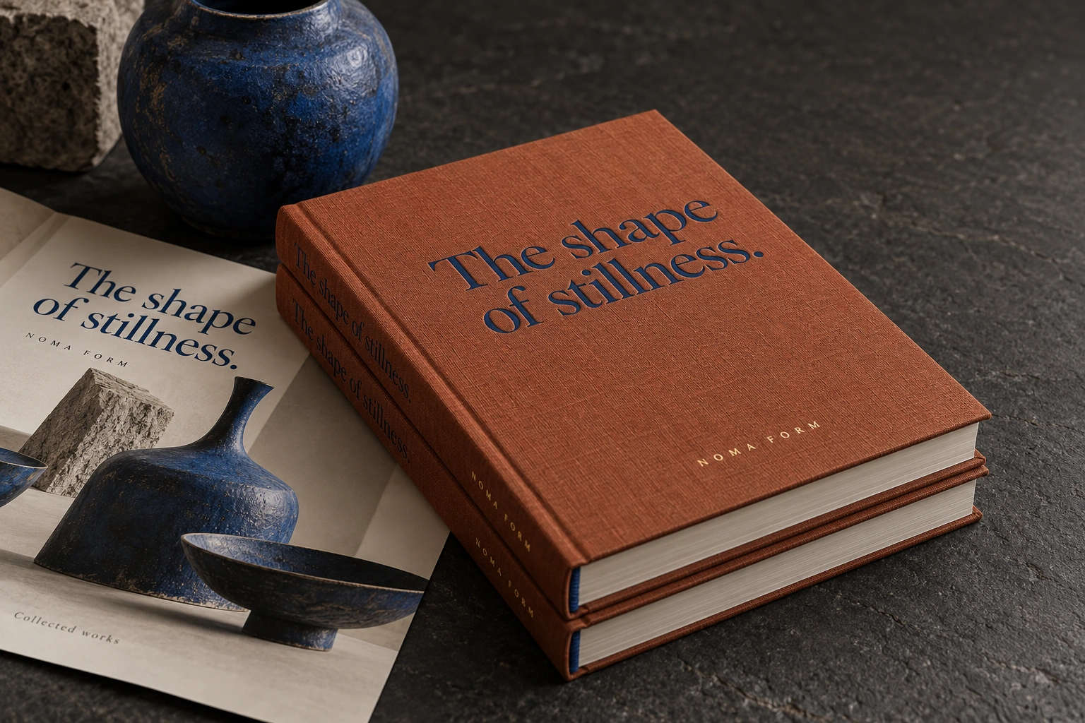 Atelier noma ceramics hardcover book design presentation