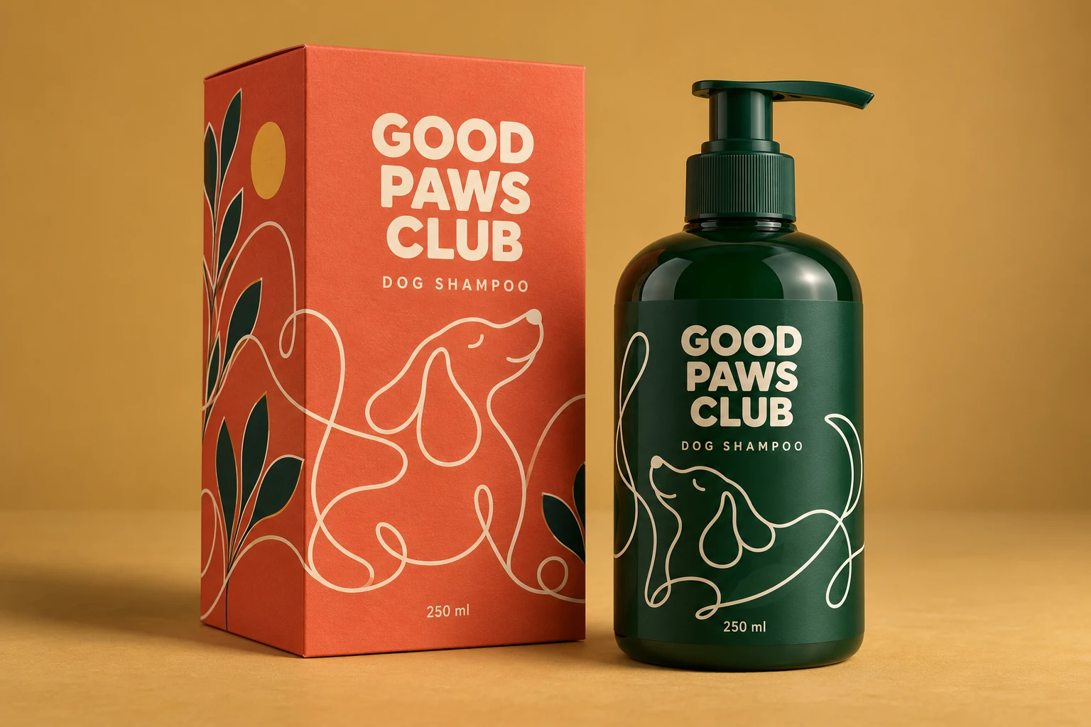 Pet care packaging design presentation