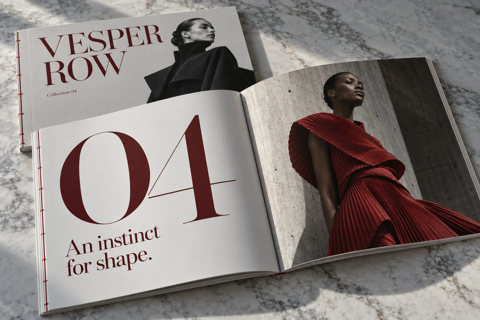 Fashion lookbook design presentation