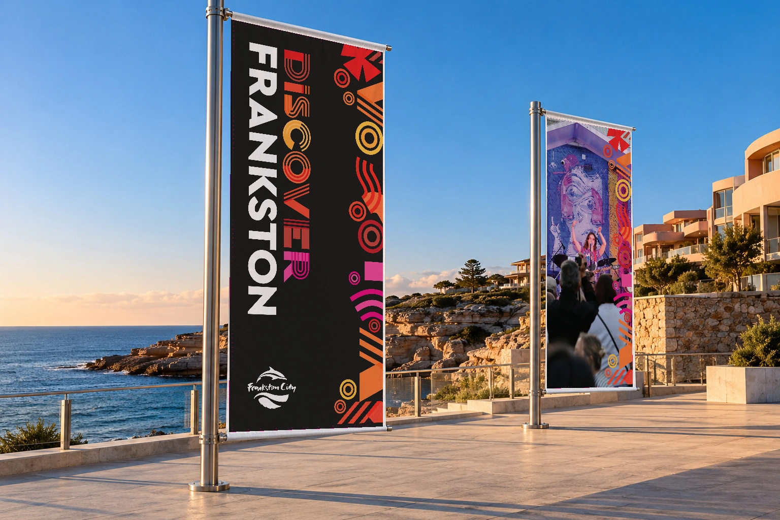 Discover frankston coastal flags design presentation