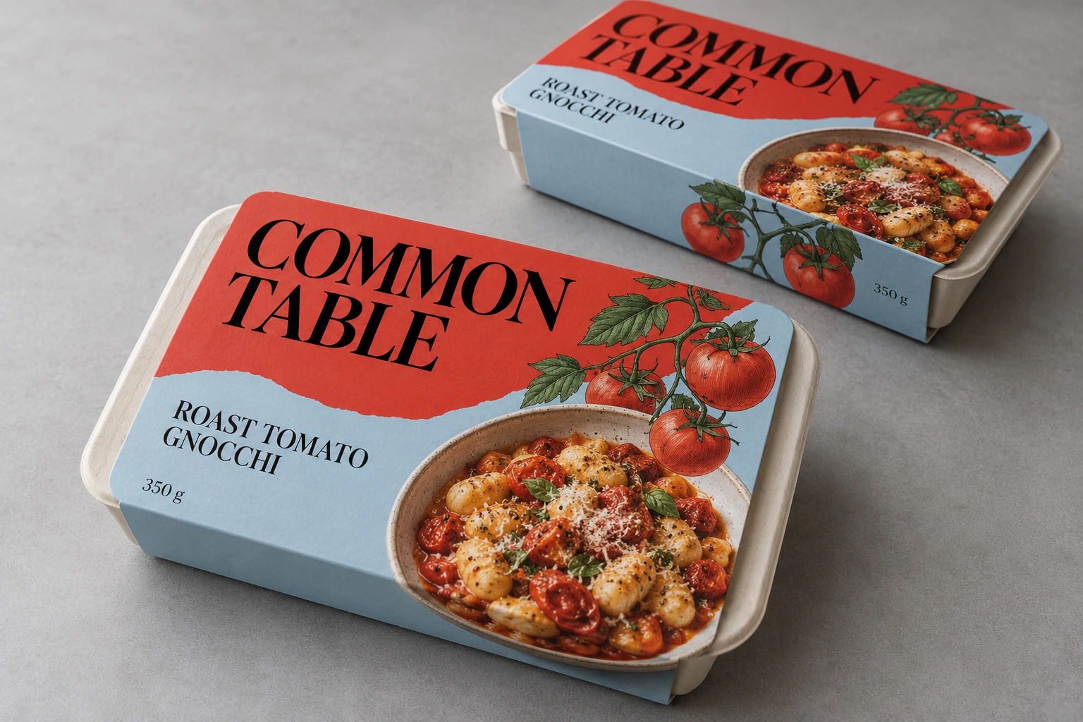 Frozen food sleeve design presentation