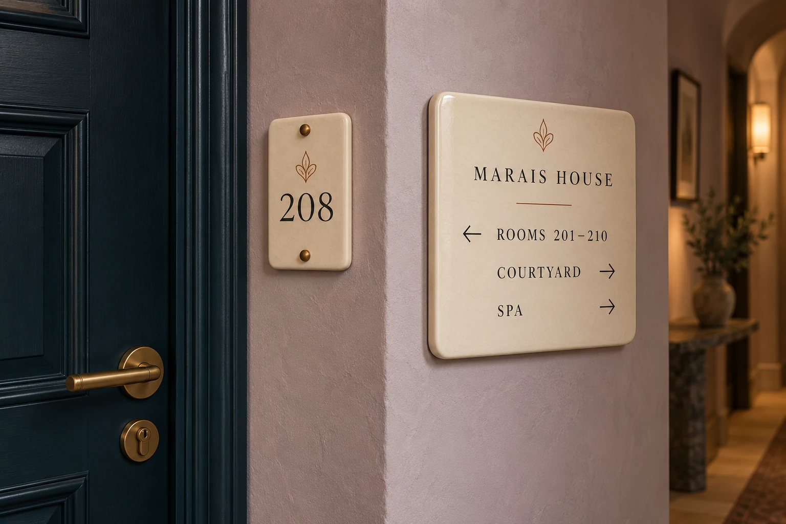 Marais house rooms design presentation